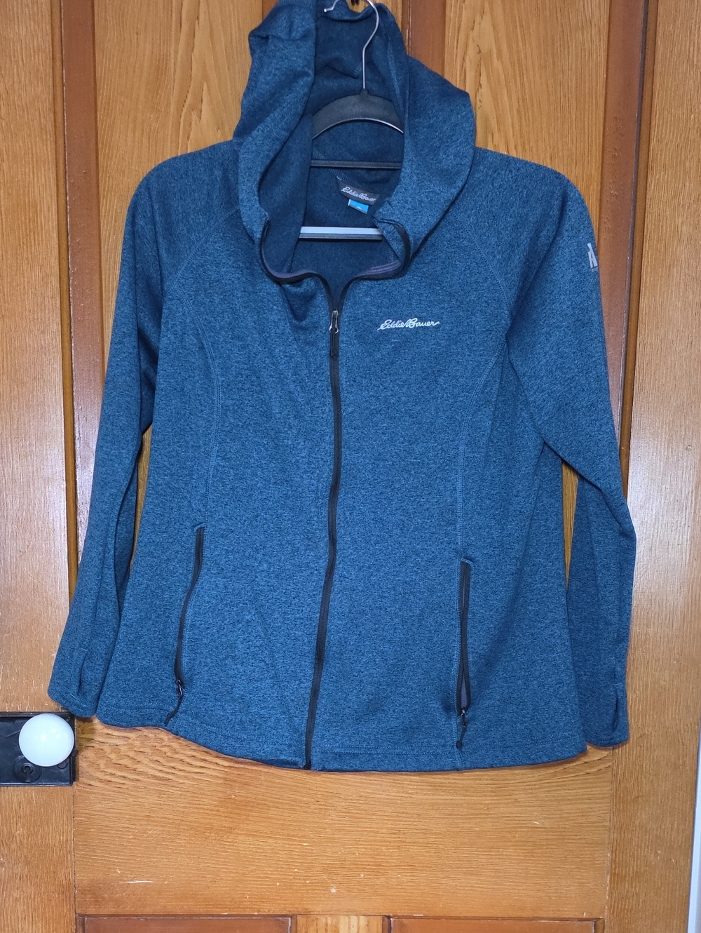 Eddie Bauer First Accent Women's Dark Teal Full-Zip Hooded Utility Jacket
